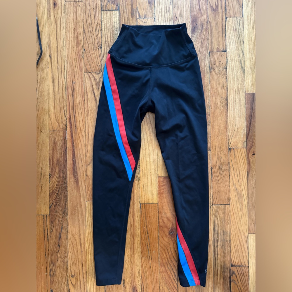 Splits59 Black Bella 7/8 Striped Leggings